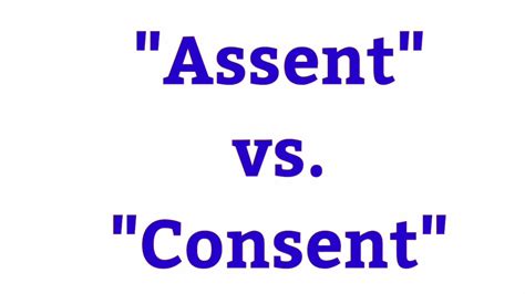 assent vs consent